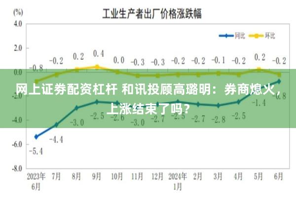 网上证劵配资杠杆 和讯投顾高璐明：券商熄火，上涨结束了吗？
