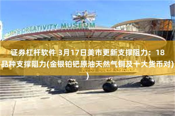 证券杠杆软件 3月17日美市更新支撑阻力：18品种支撑阻力(金银铂钯原油天然气铜及十大货币对)