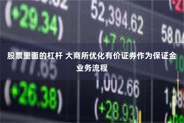 股票里面的杠杆 大商所优化有价证券作为保证金业务流程