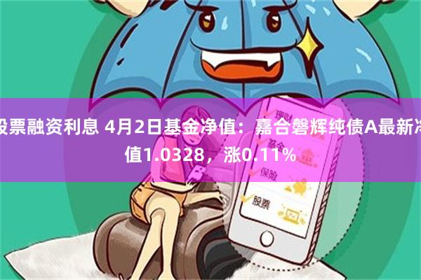 股票融资利息 4月2日基金净值：嘉合磐辉纯债A最新净值1.0328，涨0.11%