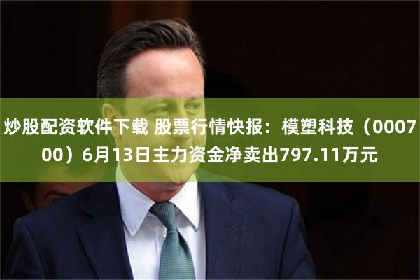 炒股配资软件下载 股票行情快报：模塑科技（000700）6月13日主力资金净卖出797.11万元